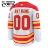 Calgary Flames Dresy Personalizované Fanatics Premium 2024-25 Bílý Venkovní - Dětské
